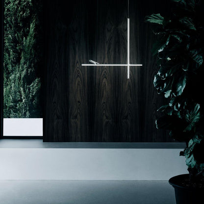 Gridline Kroonluchter LED Aluminium Goud Zwart Woonkamer Eetkamer 3000K 4000K 6000K Modulair Lijnarmatuur Plafondlamp