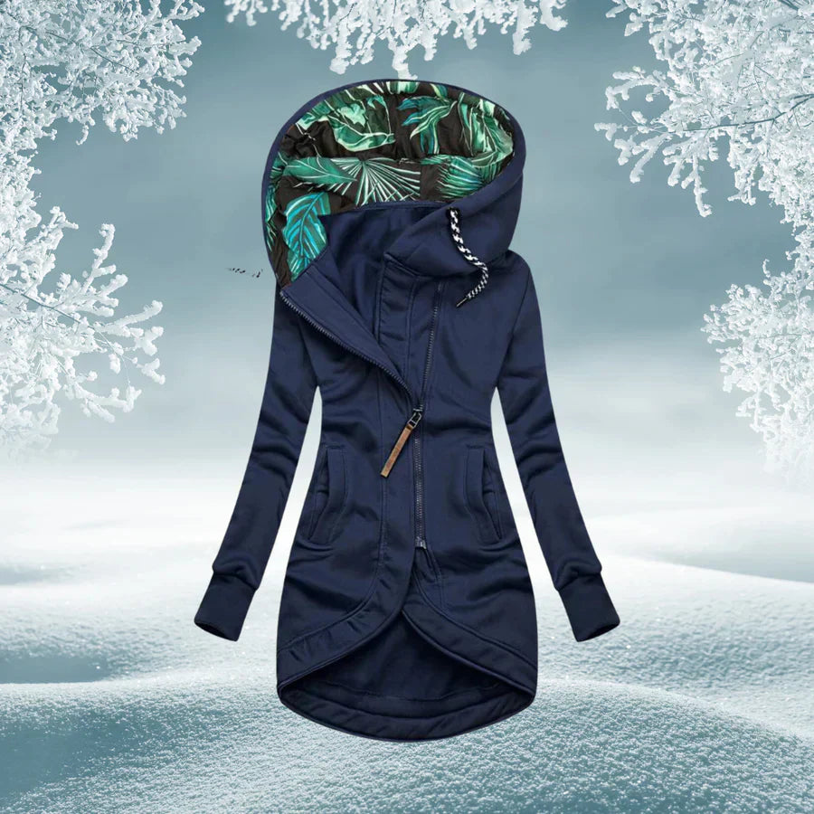 Dames Parka Warm en Waterdicht met Capuchon Groen