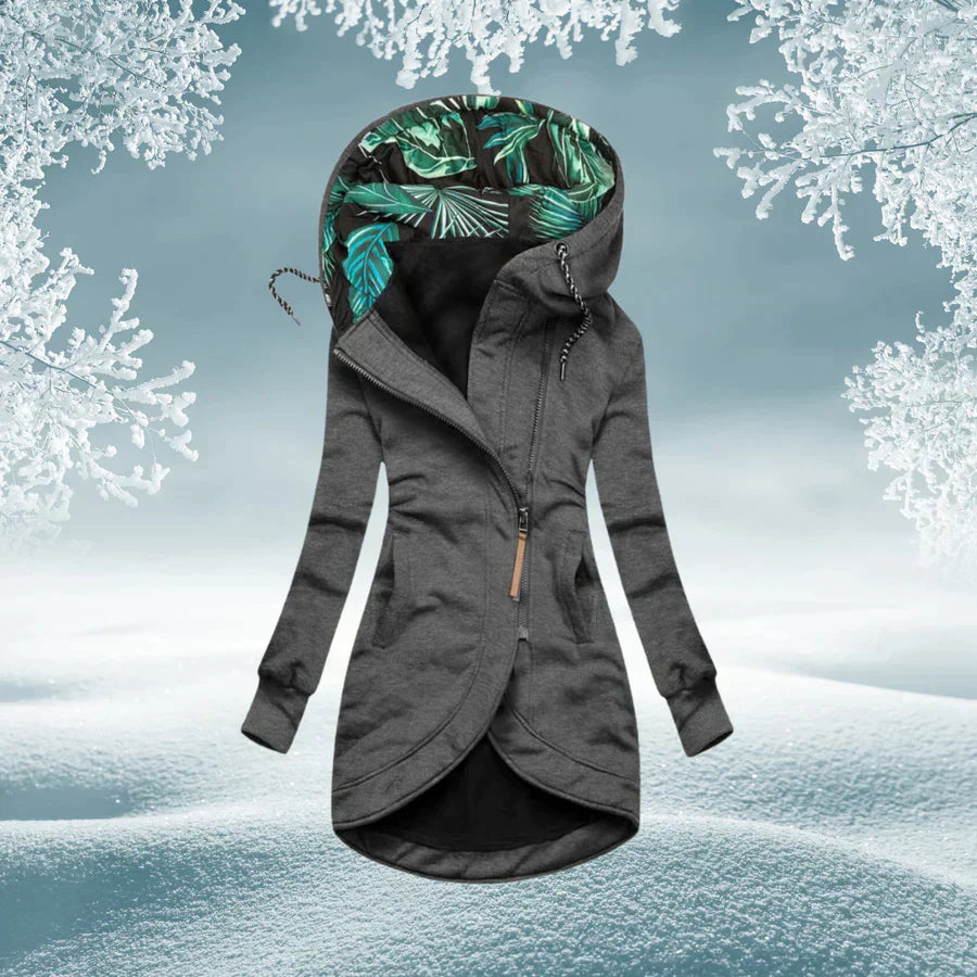 Dames Parka Warm en Waterdicht met Capuchon Groen