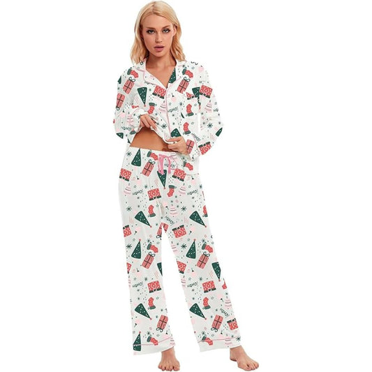 Dames Pyjama Zachte Stof Feestelijke Jurkjes - StudioMarella