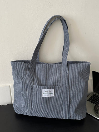 Cora | Grote Tote Tas voor Vrouwen - Zachte Corduroy, Ruim Ontwerp 7