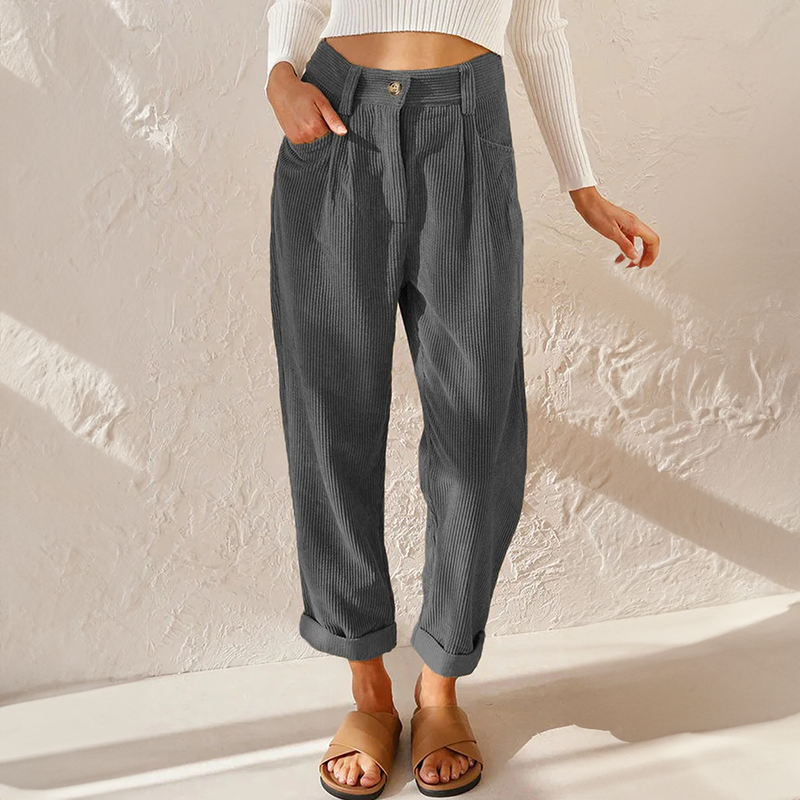 Hoge Taille Broek Comfortabele Fit voor Vrouw