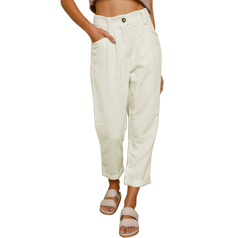 Hoge Taille Broek Comfortabele Fit voor Vrouw