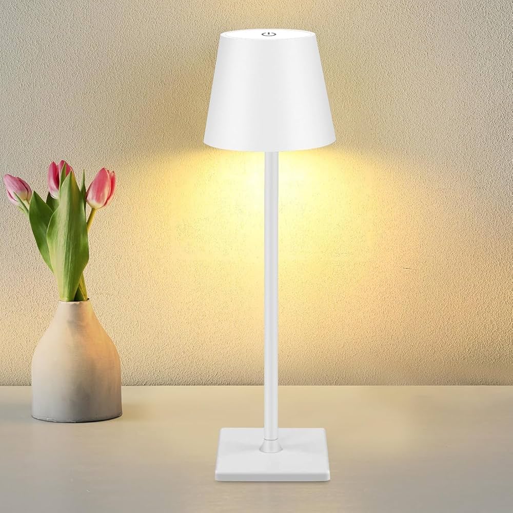 Oplaadbare LED Tafellamp Draadloos met Ingebouwde Batterij – Dimbaar Aanraakbediening 3000K-6000K 550 lm