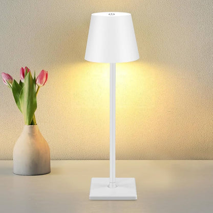 Oplaadbare LED Tafellamp Draadloos met Ingebouwde Batterij – Dimbaar Aanraakbediening 3000K-6000K 550 lm
