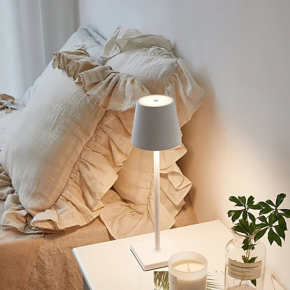 Oplaadbare LED Tafellamp Draadloos met Ingebouwde Batterij – Dimbaar Aanraakbediening 3000K-6000K 550 lm