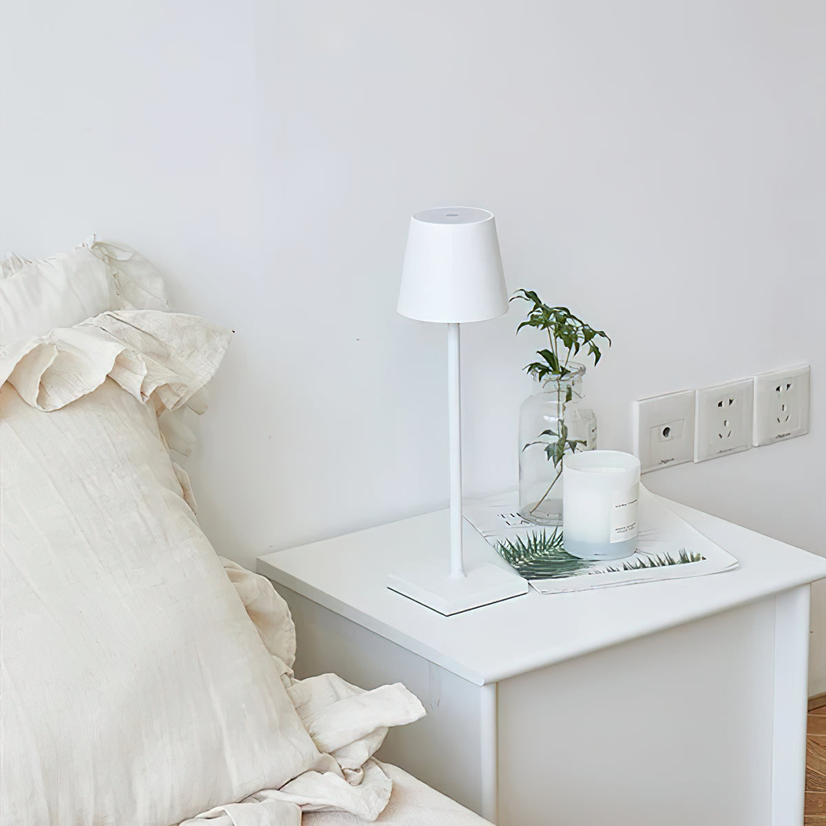Oplaadbare LED Tafellamp Draadloos met Ingebouwde Batterij – Dimbaar Aanraakbediening 3000K-6000K 550 lm