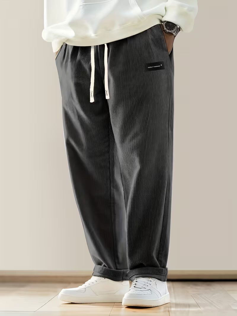 Corduroy Broek Rechte Pijpen Relaxed Fit Losse Zit - StudioMarella