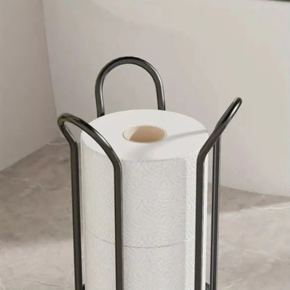 Staande Toiletrolhouder met Chroomafwerking voor Badkameropslag