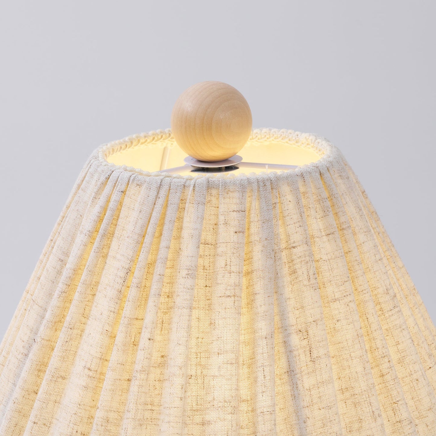 Retro Tafellamp met Geplooide Stoffen Kap – Warm Zacht Licht – Scandinavisch Minimalistisch Design voor Slaapkamer Woonkamer