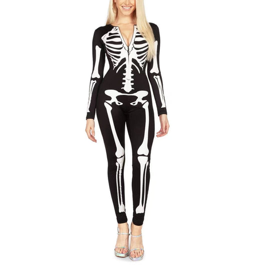 Halloween Kostuum met Spookachtig Skelet Ontwerp - StudioMarella