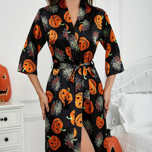Halloween Kostuum met Pompoen Print voor Vrouw - StudioMarella