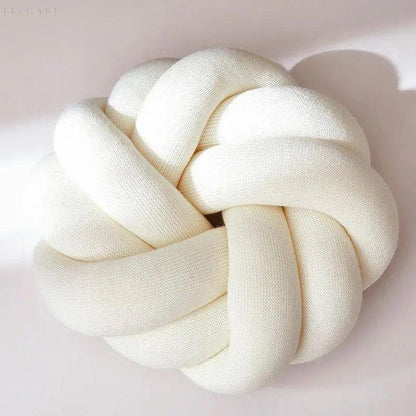 Sierkussen Knoop Rond Fluweel Decoratief 30cm Scandinavisch