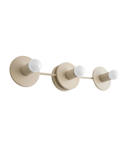 Minimalistische Badkamerlamp met Drie Lichtpunten - Verkrijgbaar in Meerdere Kleuren