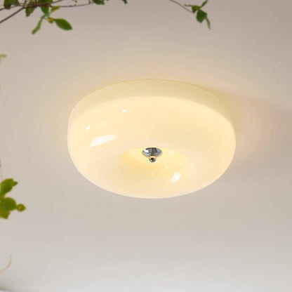 Plafondlamp Glas Swirl Metaal Wit Koffie Beige Woonkamer Slaapkamer LED 3000K 4000K 6000K Ø32 Ø40 Ø46cm Plafonnière Dimbaar