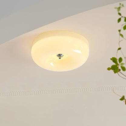 Plafondlamp Glas Swirl Metaal Wit Koffie Beige Woonkamer Slaapkamer LED 3000K 4000K 6000K Ø32 Ø40 Ø46cm Plafonnière Dimbaar