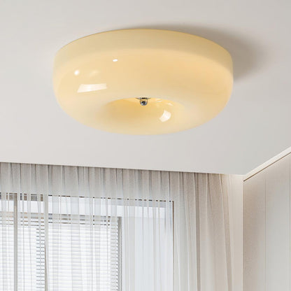 Plafondlamp Glas LED Metaal Wit Woonkamer Slaapkamer Hal Ronde Glazen Plafonnière Moderne Ceiling Light