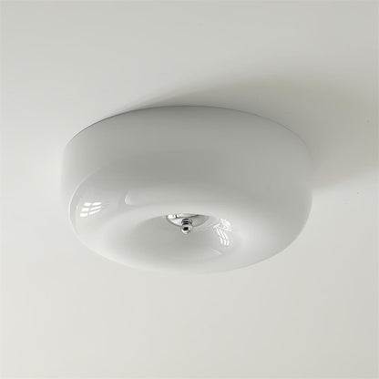 Plafondlamp Glas Swirl Metaal Wit Koffie Beige Woonkamer Slaapkamer LED 3000K 4000K 6000K Ø32 Ø40 Ø46cm Plafonnière Dimbaar