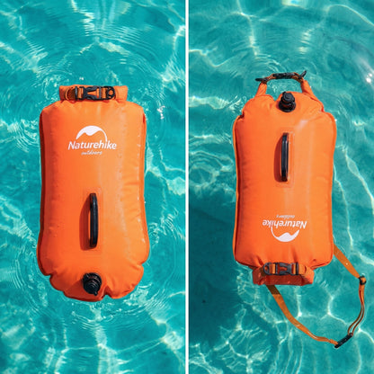 Zwemboeisignaalbaken Waterdicht Opbergvak Oranje Roze Sleeplijn Veiligheid Openwater Zwemmen Training Triathlon Zichtbaar