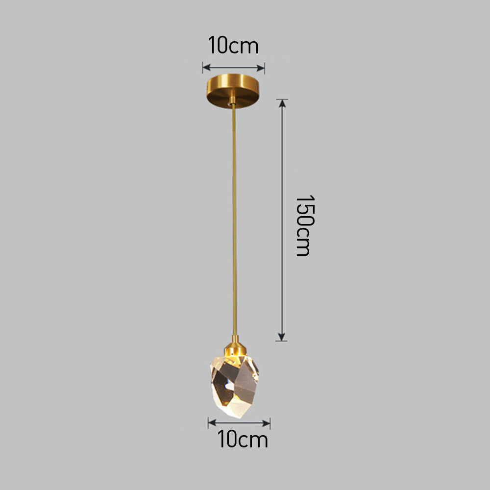 Hanglamp Glas Metaal Goud Verstelbaar Eettafel Woonkamer Keukeneiland Druppelvorm Designlamp Sfeerverlichting
