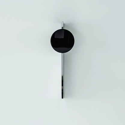 Kinetic Shadow Wandlamp Sculptuur met Verchroomde Schaduwprojectie