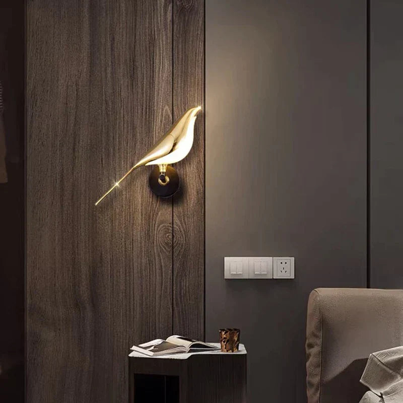 Wandlamp Vogel Design LED Magnetisch Draaibaar Warm Neutraal Koud Licht Woonkamer Decoratief