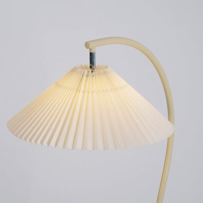 Geplooide Vloerlamp met Stoffen Kap – Modern Design Zwart Beige Groen Goud – 155cm Hoog E26/E27 – Dimbaar