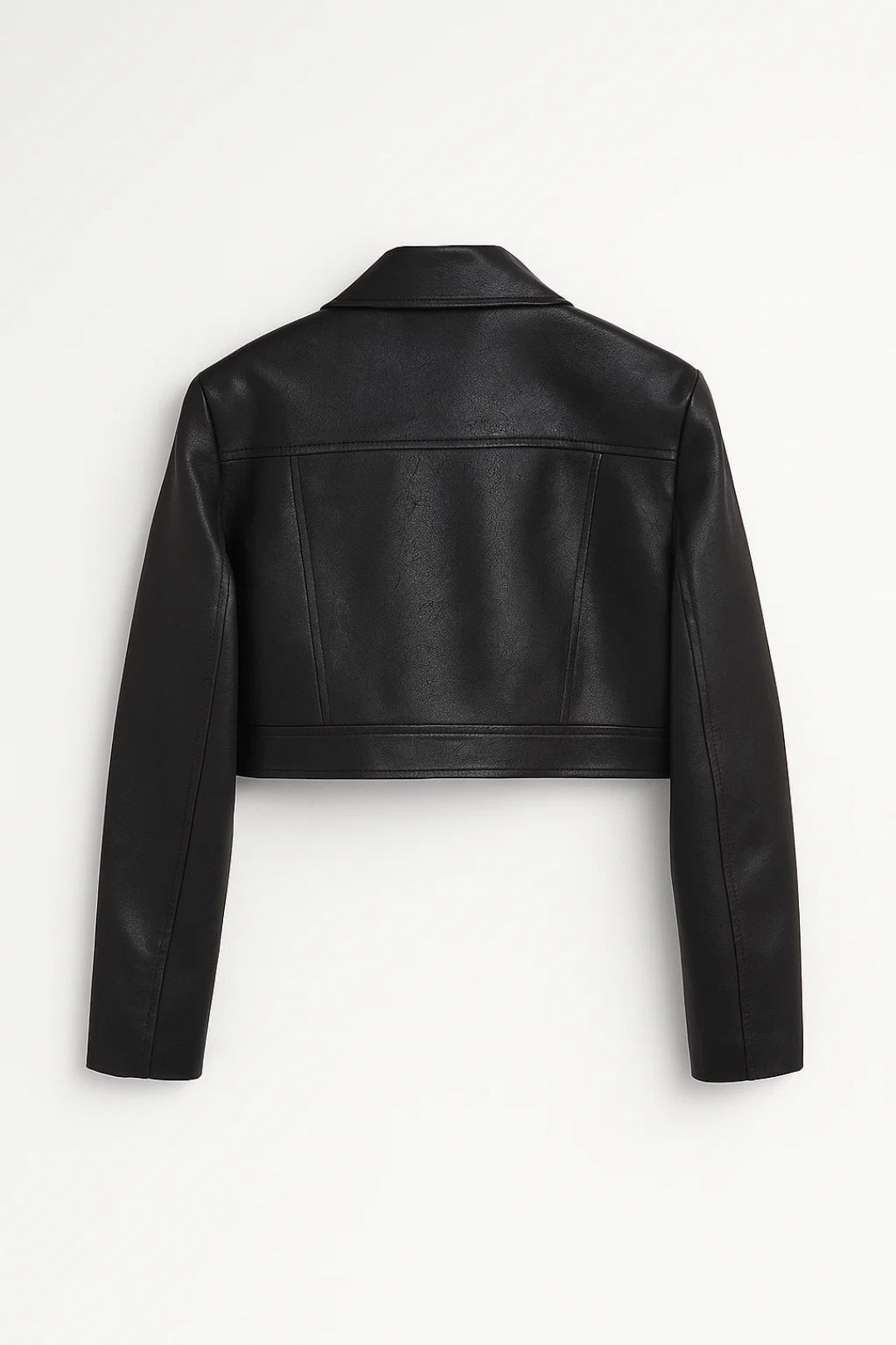 Dames Biker Jas Kort Model met Rits Stoer
