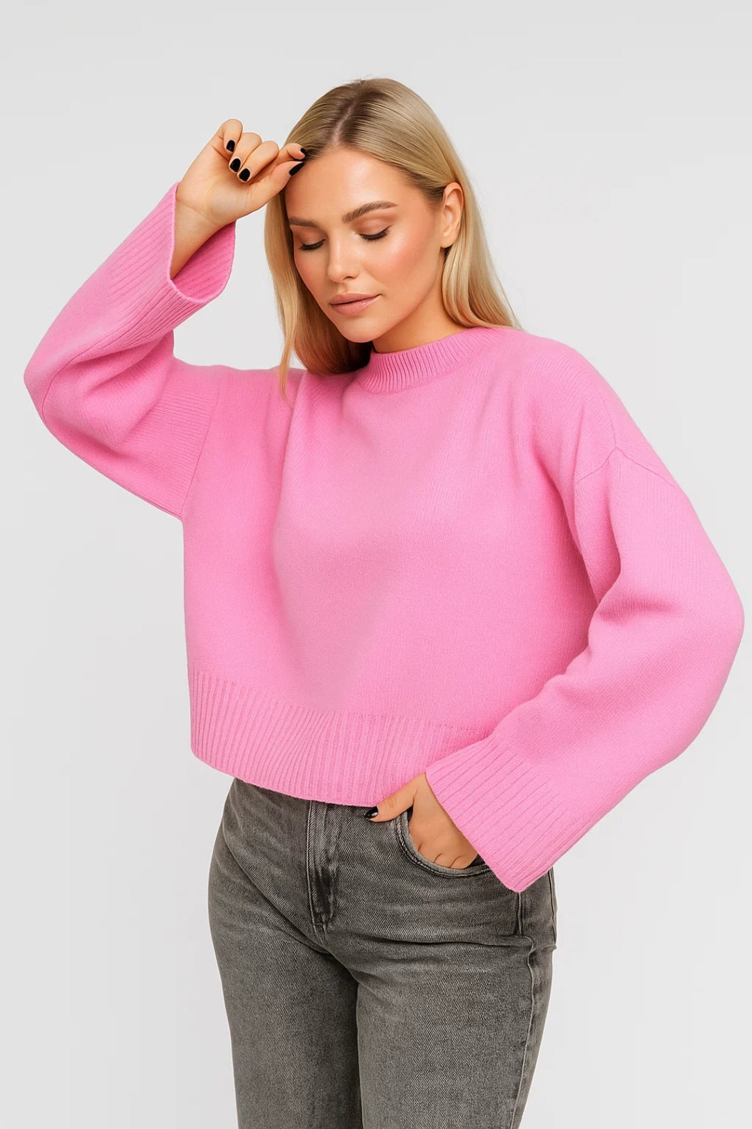 Dames Trui Relaxed Fit met Brede Mouwen Casual - StudioMarella