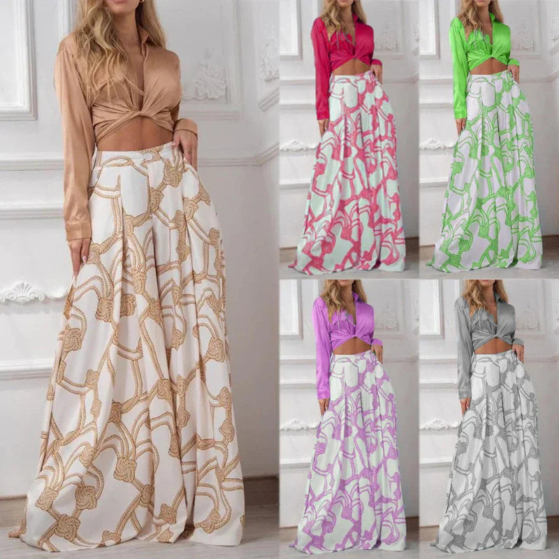 Vrouwelijke Gedrukte Casual Kleding Set - StudioMarella