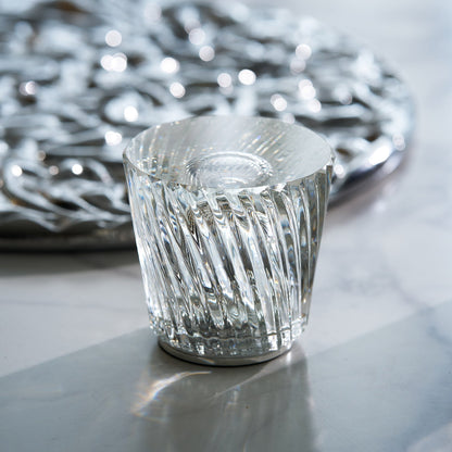 Diamant Kristal Tafellamp met Ingebouwde Accu – Draadloos & Dimbaar – Ø 8,2 cm × H 9 cm