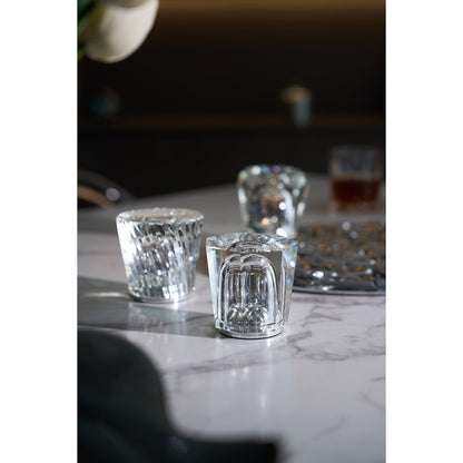 Diamant Kristal Tafellamp met Ingebouwde Accu – Draadloos & Dimbaar – Ø 8,2 cm × H 9 cm