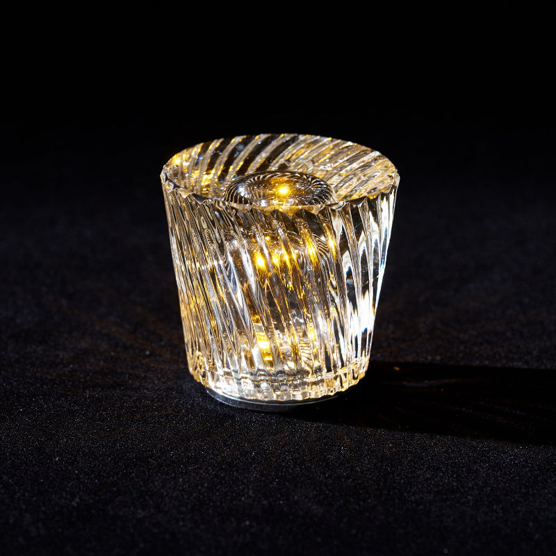 Diamant Kristal Tafellamp met Ingebouwde Accu – Draadloos & Dimbaar – Ø 8,2 cm × H 9 cm