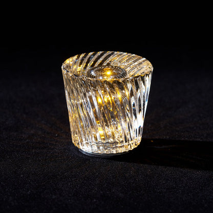 Diamant Kristal Tafellamp met Ingebouwde Accu – Draadloos & Dimbaar – Ø 8,2 cm × H 9 cm