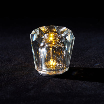 Diamant Kristal Tafellamp met Ingebouwde Accu – Draadloos & Dimbaar – Ø 8,2 cm × H 9 cm
