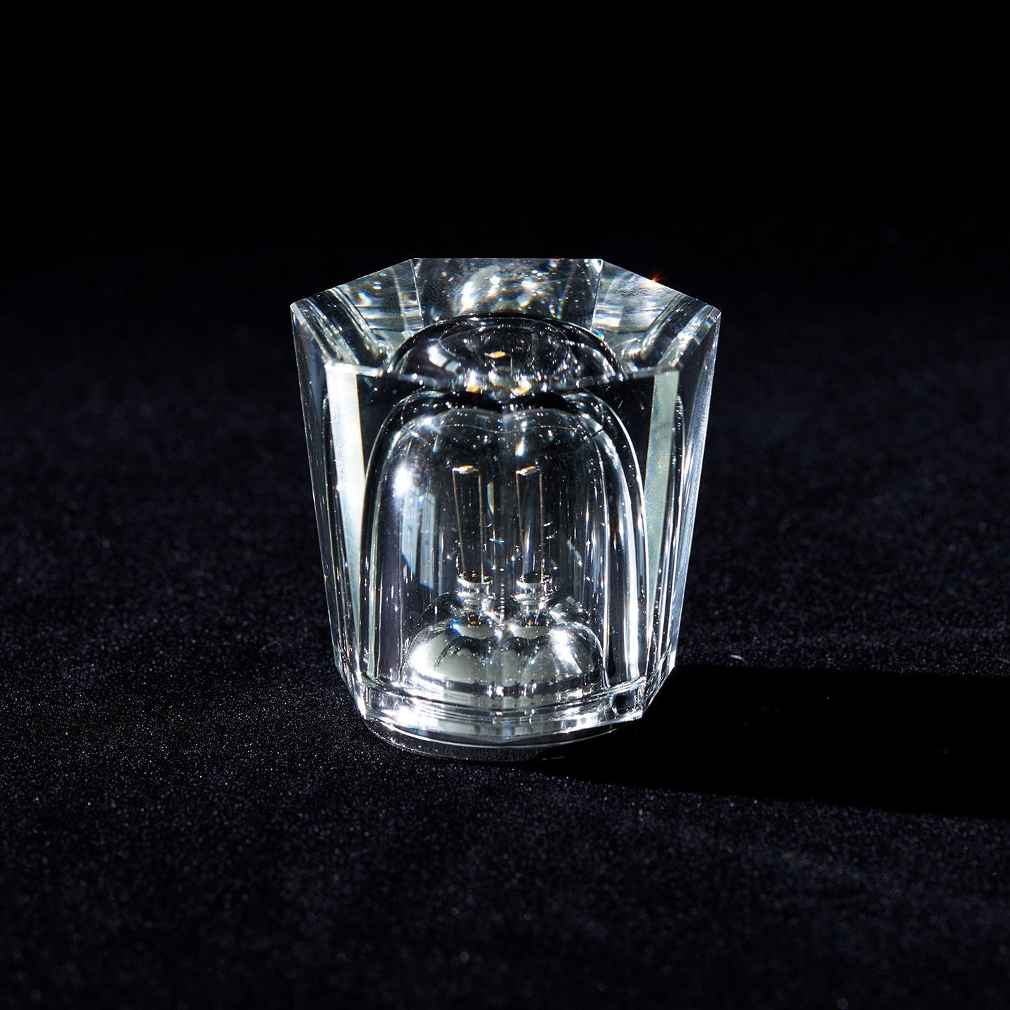 Diamant Kristal Tafellamp met Ingebouwde Accu – Draadloos & Dimbaar – Ø 8,2 cm × H 9 cm