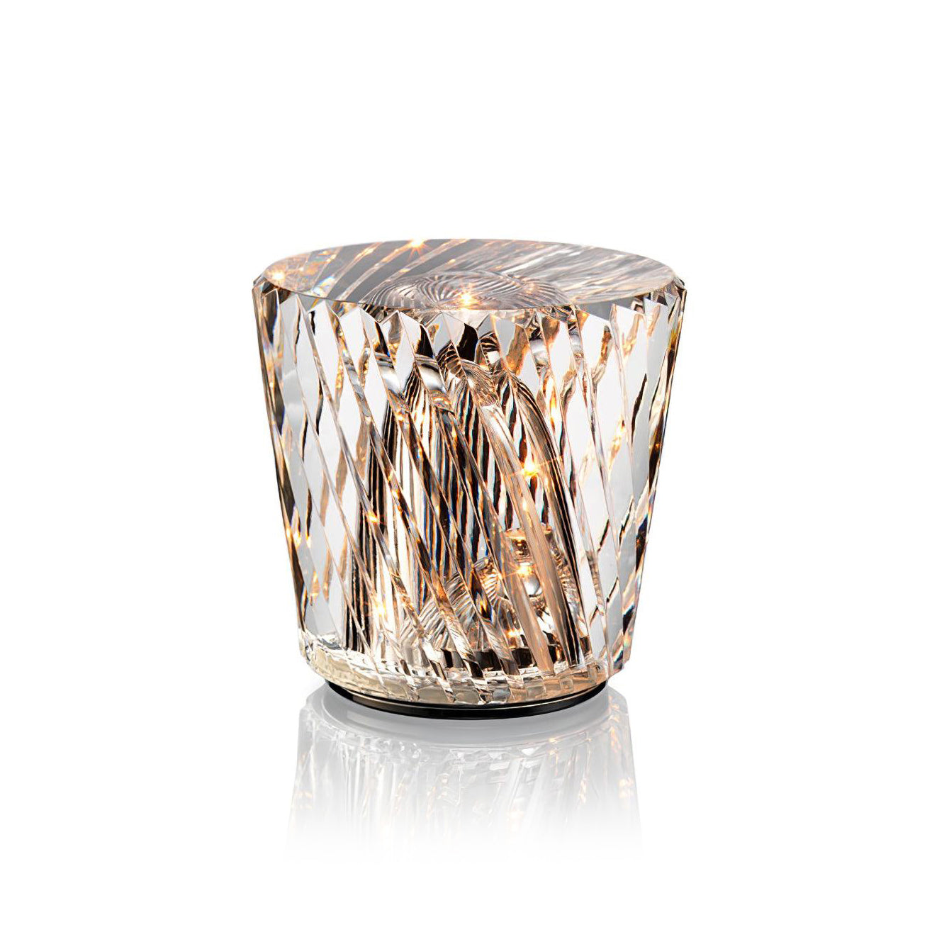 Diamant Kristal Tafellamp met Ingebouwde Accu – Draadloos & Dimbaar – Ø 8,2 cm × H 9 cm