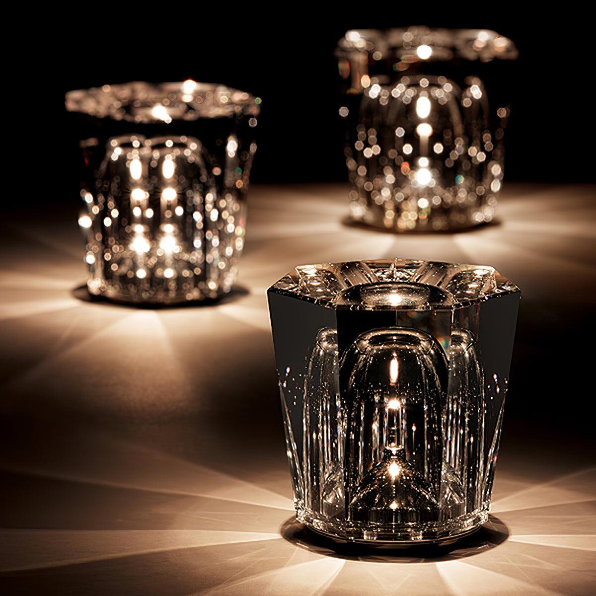 Diamant Kristal Tafellamp met Ingebouwde Accu – Draadloos & Dimbaar – Ø 8,2 cm × H 9 cm