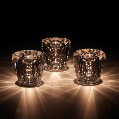 Diamant Kristal Tafellamp met Ingebouwde Accu – Draadloos & Dimbaar – Ø 8,2 cm × H 9 cm