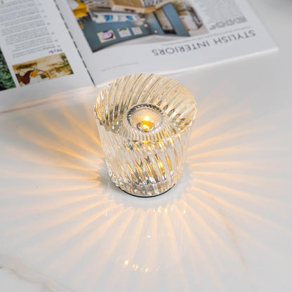 Diamant Kristal Tafellamp met Ingebouwde Accu – Draadloos & Dimbaar – Ø 8,2 cm × H 9 cm