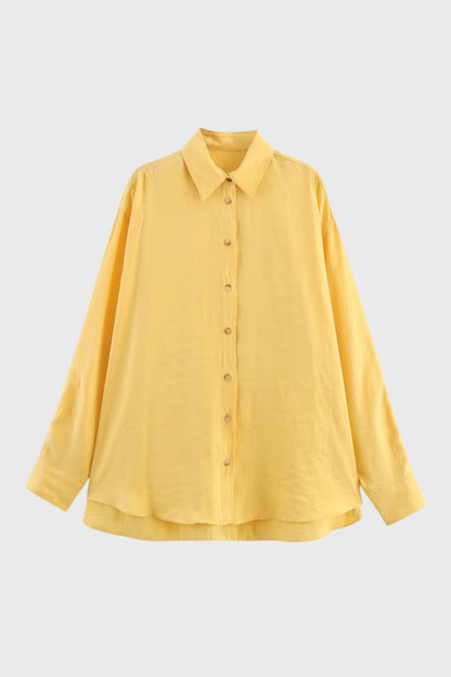 Dames Blouse Oversized Losse Fit met Knoopsluiting - StudioMarella