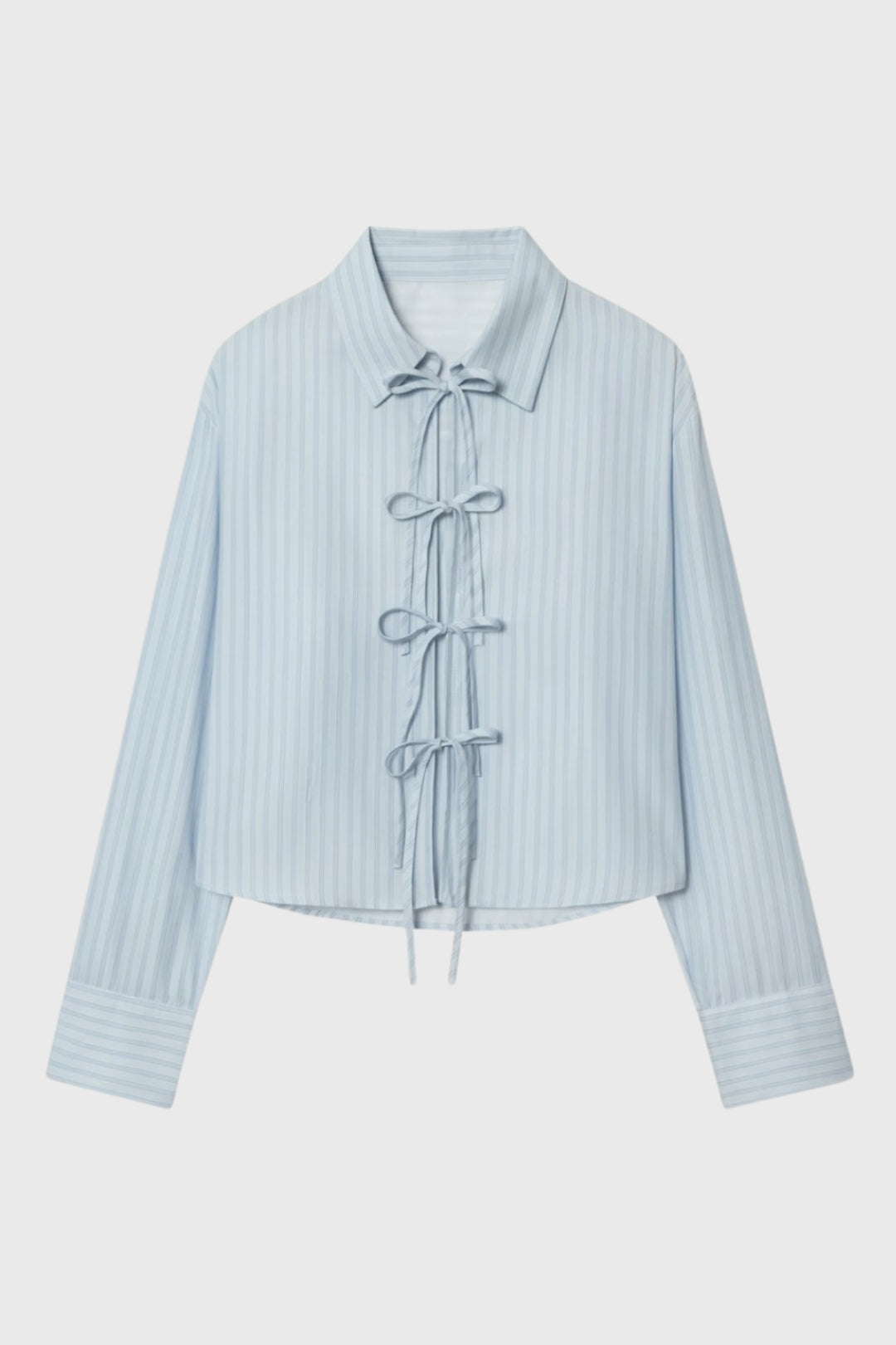 Dames Blouse Lange Mouwen Striksluiting Getailleerd