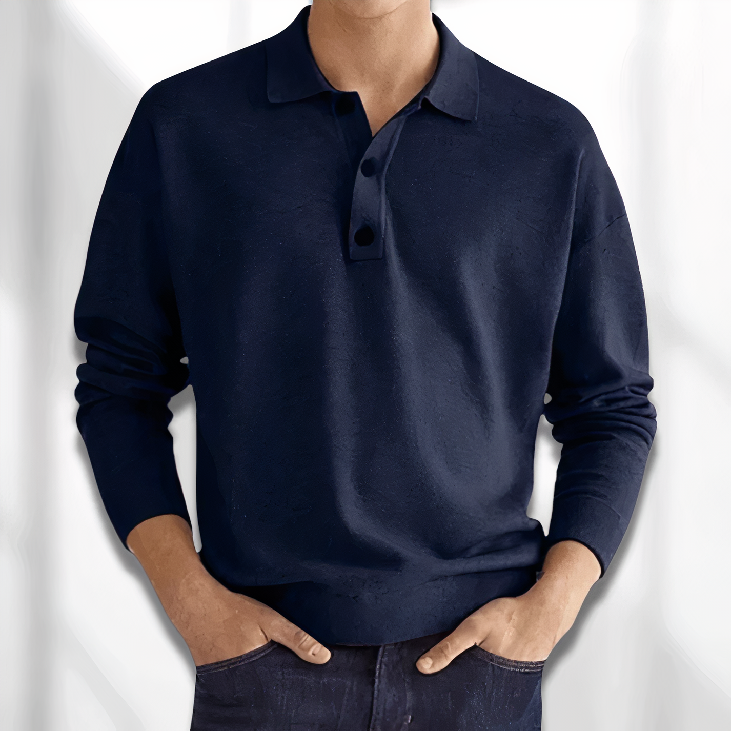 Herenshirt Lange Mouw Casual Comfortabel