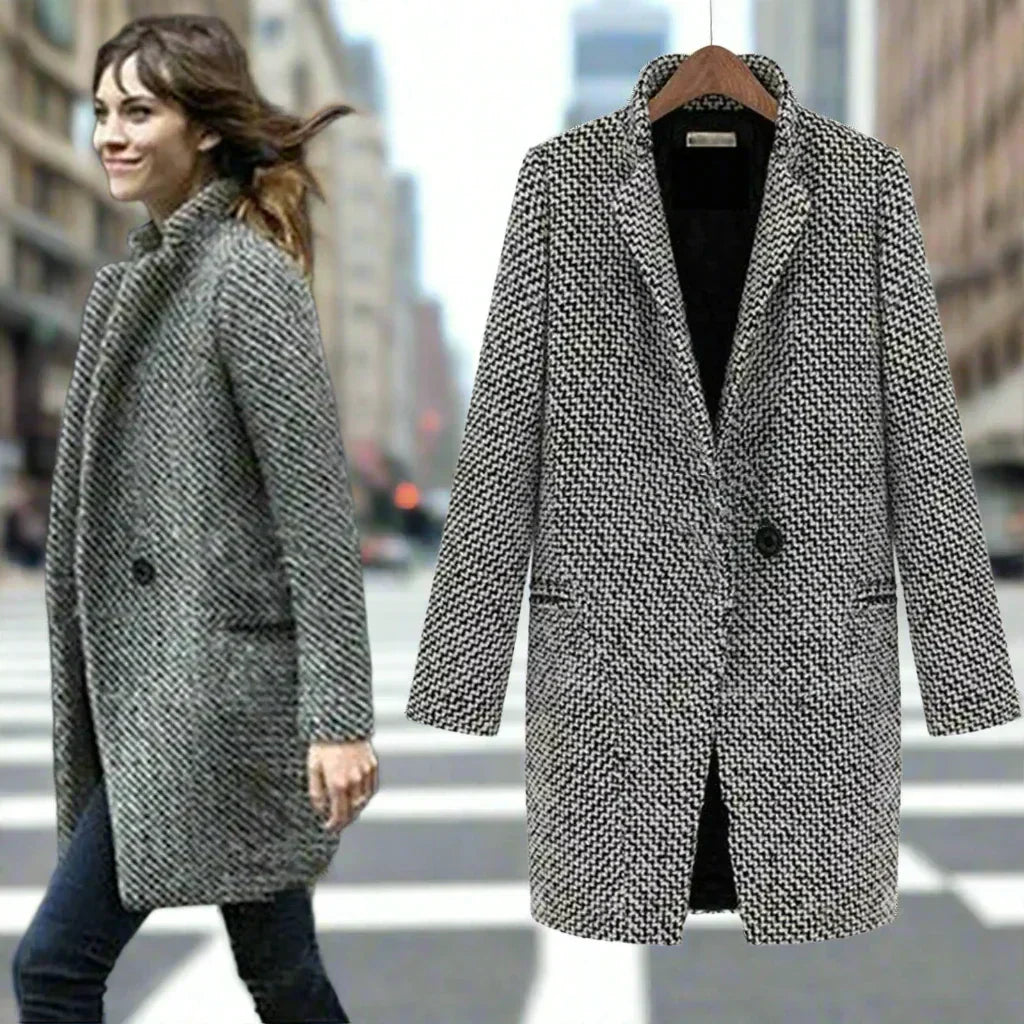 Bianca | Lange Zachte Jas van Zacht Materiaal