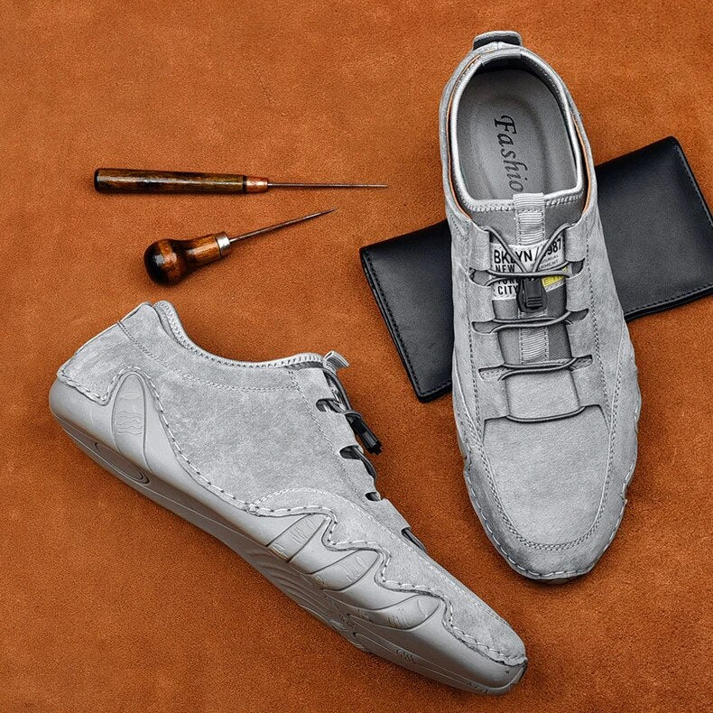 Comfortabele Echt Leer Loafers voor Mannen Orthopedisch