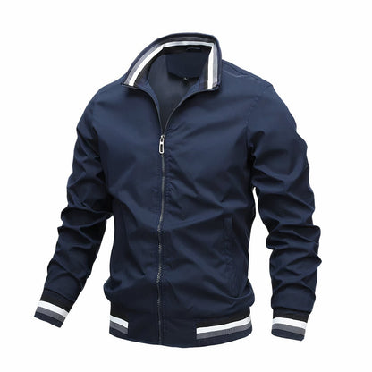 Lente Bomberjack Heren Donkerblauw Lichtgewicht