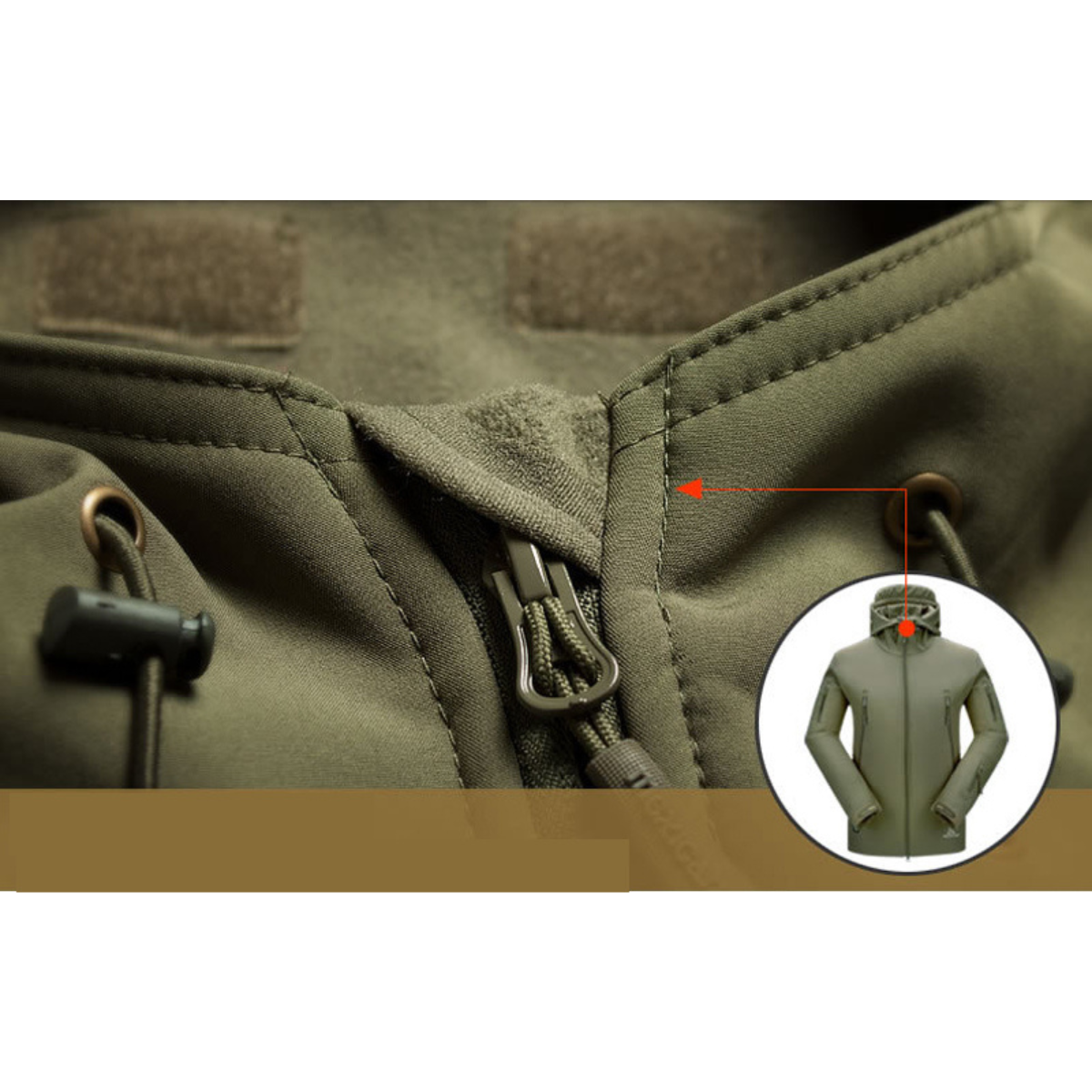 Waterdichte Outdoor Jas met Capuchon Regenjas Dawson