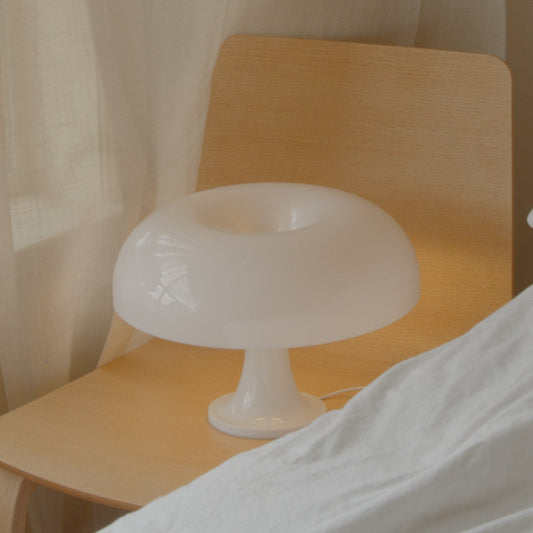 Tafellamp Acryl Paddenstoel Design Wit 32cm Nachtkastlamp Slaapkamer Sfeerverlichting