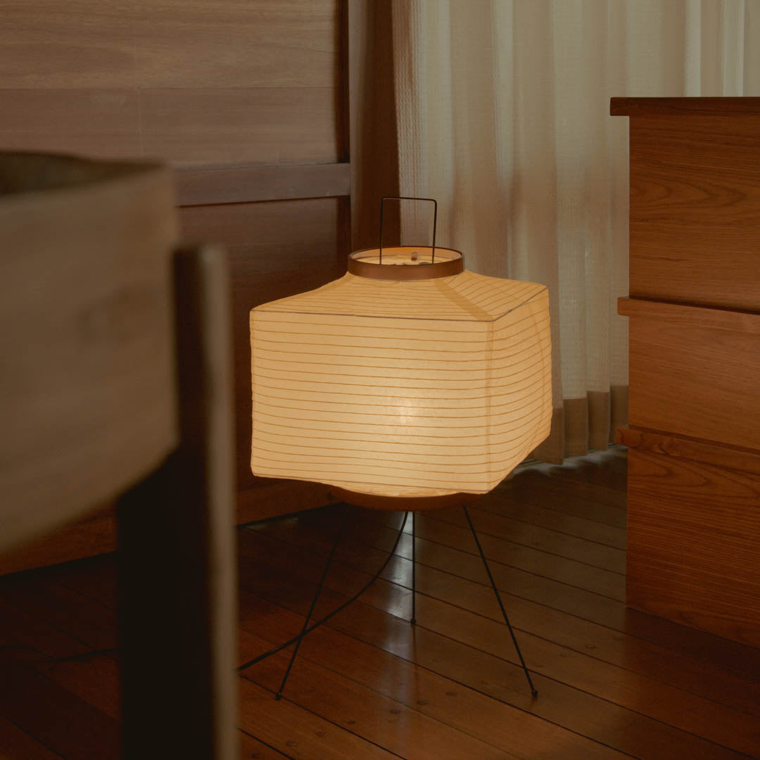 Vloerlamp Rijstpapier Japans Geometrisch 42x60cm Akari Modern Sfeerverlichting Wit