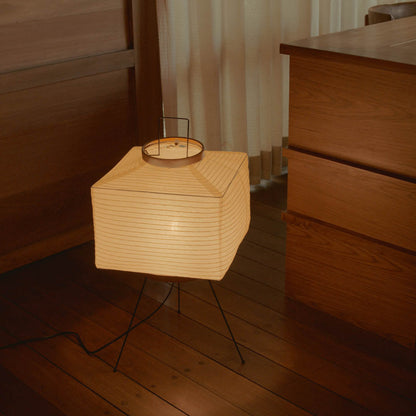 Vloerlamp Rijstpapier Japans Geometrisch 42x60cm Akari Modern Sfeerverlichting Wit